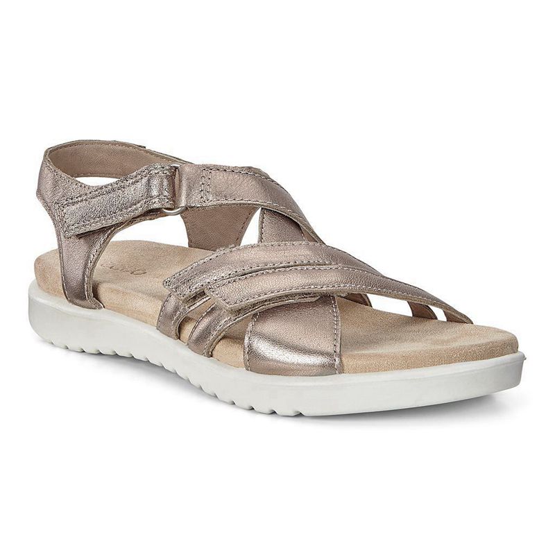 Kids Ecco Flora - Sandals Metallics - India NGBCKF890